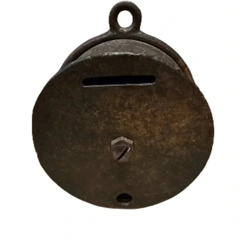 Vintage "Time Is Money" Cast Iron Bank - Picture 3 of 7